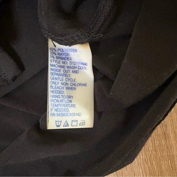 Peter Nygard Tunic Womens Sz S Black Top Blouse Stretch Shirt Lagenlook​​ - Picture 5 of 7